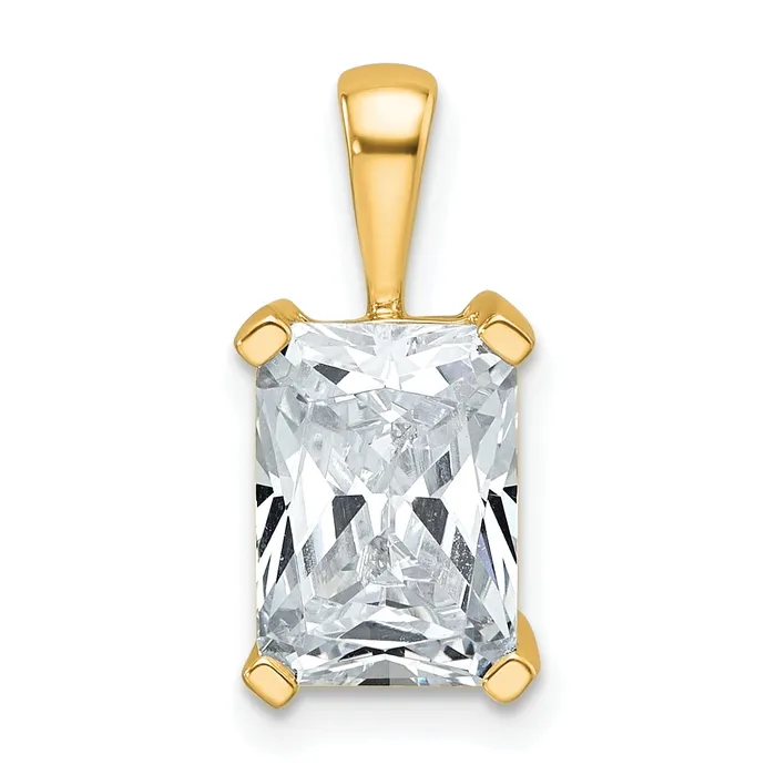 Necklaces 14k Yellow Gold 2 12 Ct Certified Lab Grown Diamond VSSI G Radiant Four Prong Pendant Goldia Necklaces 14k Yellow Gold 2 12 Ct Certified Lab Grown Diamond VSSI G Radiant Four Prong Pendant Goldia
