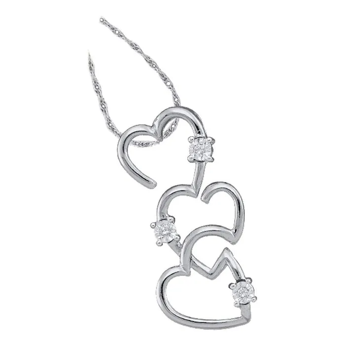 Necklaces gndatlanta 003CTDiamond HEART PENDANT