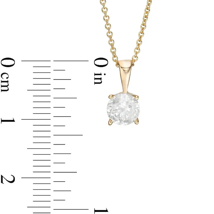 Necklaces Goldia 125 CT Natural Clarity Enhanced Solitaire Pendant in 10K Yellow Gold II3 Necklaces Goldia 125 CT Natural Clarity Enhanced Solitaire Pendant in 10K Yellow Gold II3
