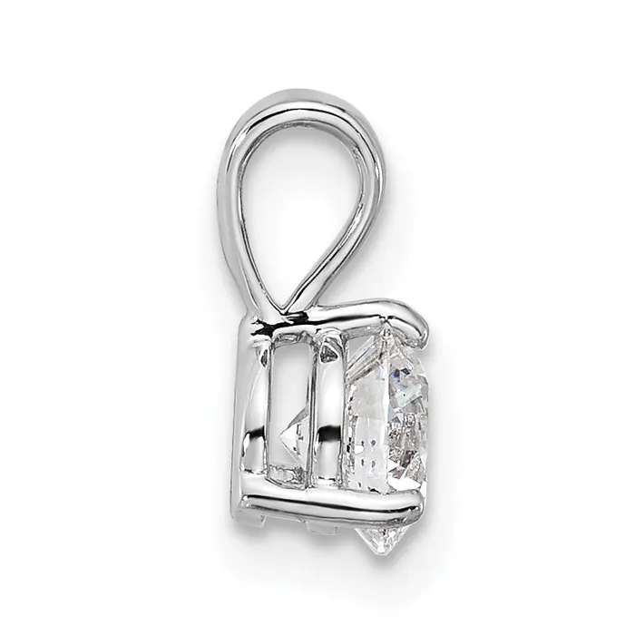 Necklaces Goldia 14k White Gold 14 Ct Lab Grown Diamond VSSI G Three Prong Solitare Pendant