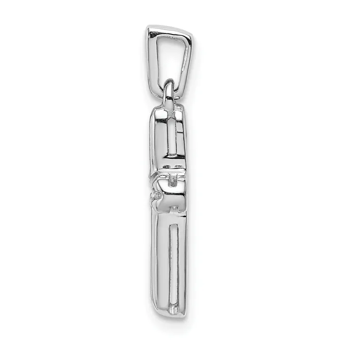 Necklaces Goldia 14k White Gold 16 Ct Lab Grown Diamond VSSI G Latin Cross Pendant