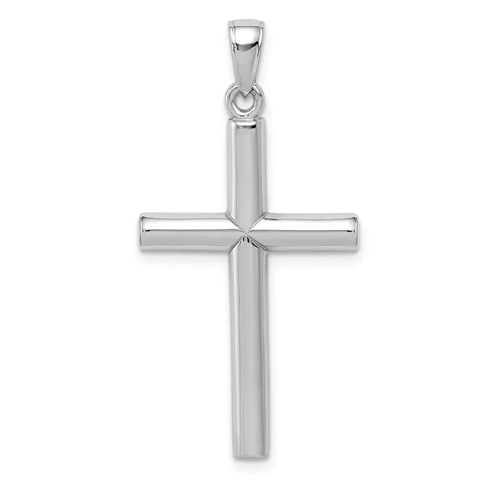 Necklaces Goldia 14k White Gold Polished Cross Pendant