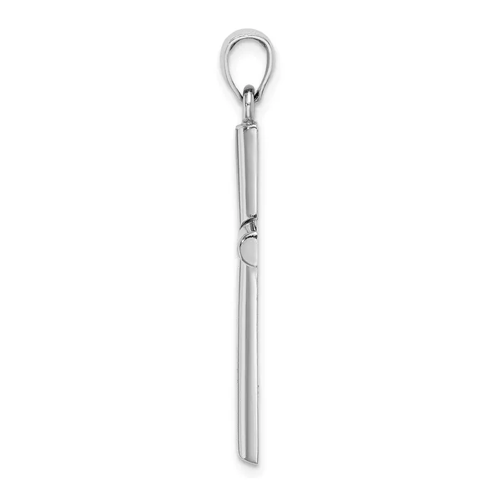 Necklaces Goldia 14k White Gold Polished Cross Pendant