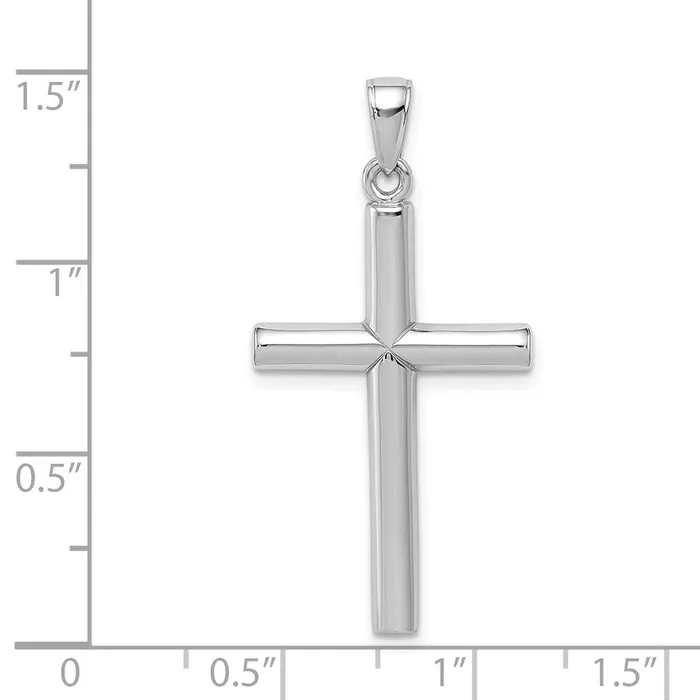 Necklaces Goldia 14k White Gold Polished Cross Pendant