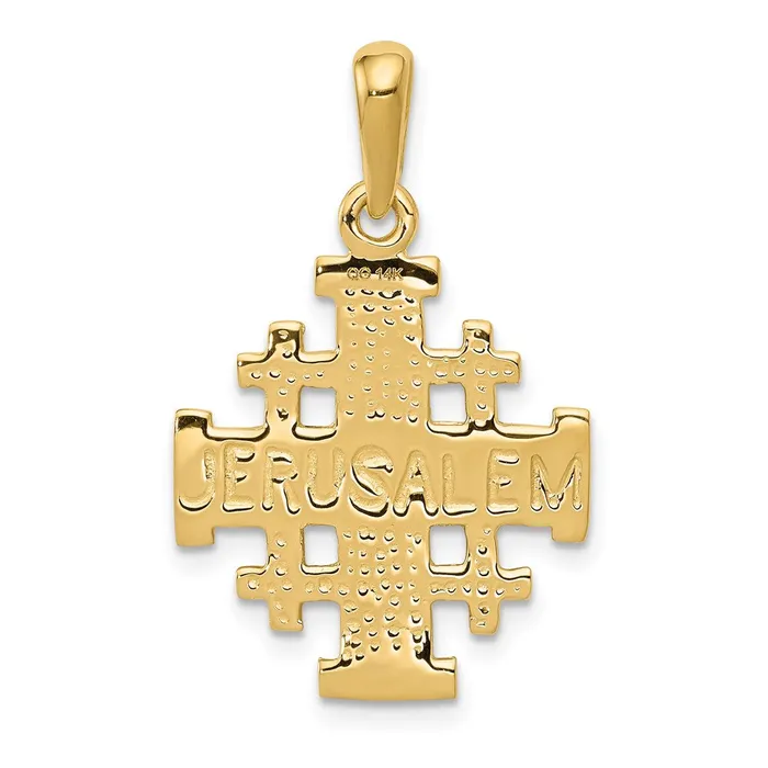 Necklaces Goldia 14k Yellow Gold Jerusalem Cross Pendant