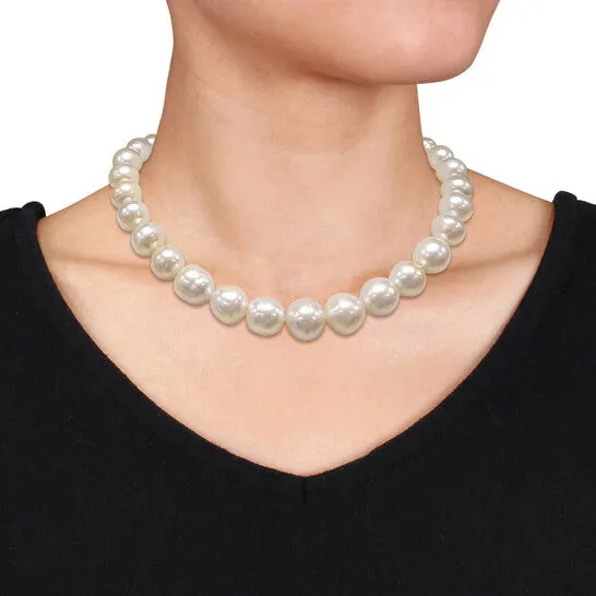 Necklaces JMS always Original AMOUR 18 in 1215mm Offround Golden South Sea Cultured Pearl Necklace In 14K Yellow Gold Necklaces JMS always Original AMOUR 18 in 1215mm Offround Golden South Sea Cultured Pearl Necklace In 14K Yellow Gold