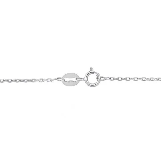 Necklaces JMS always Original AMOUR Diamond Cut Cable Chain Necklace In Platinum 16 In Necklaces JMS always Original AMOUR Diamond Cut Cable Chain Necklace In Platinum 16 In