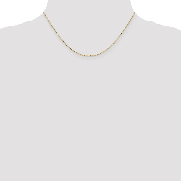 Necklaces MDS 14K Yellow Gold 16 inch 12mm Diamondcut Beaded with Lobter Clasp Pendant Chain Necklace Necklaces MDS 14K Yellow Gold 16 inch 12mm Diamondcut Beaded with Lobter Clasp Pendant Chain Necklace