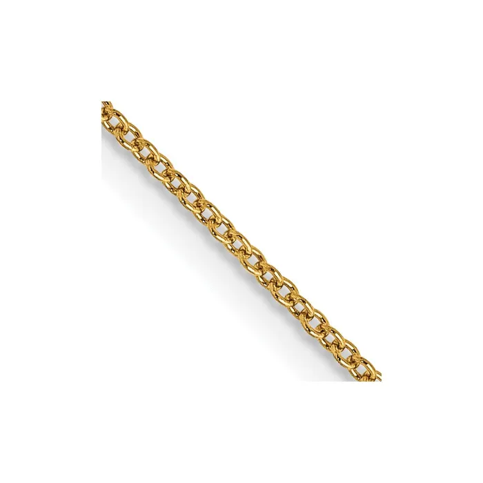 Necklaces MDS 14K Yellow Gold 16 inch 9mm with Spring Ring Clasp Chain Necklace Necklaces MDS 14K Yellow Gold 16 inch 9mm with Spring Ring Clasp Chain Necklace