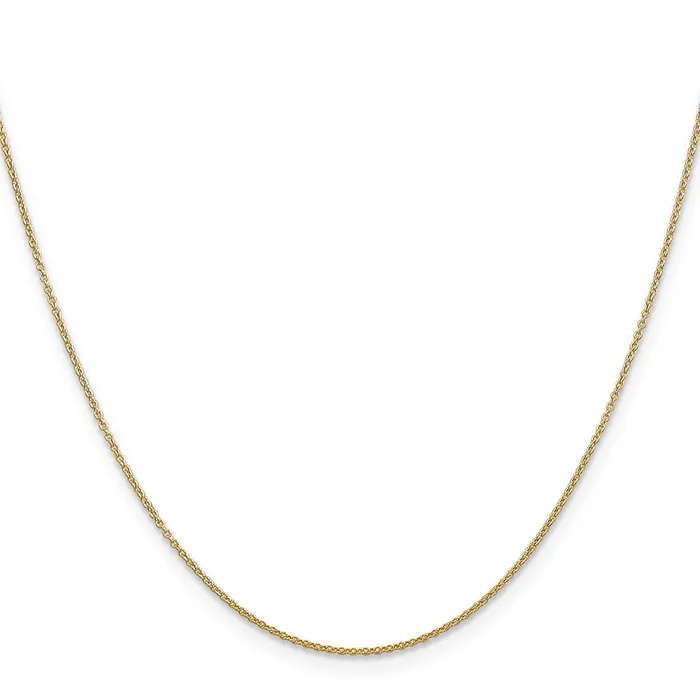Necklaces MDS 14K Yellow Gold 16 inch 9mm with Spring Ring Clasp Chain Necklace Necklaces MDS 14K Yellow Gold 16 inch 9mm with Spring Ring Clasp Chain Necklace