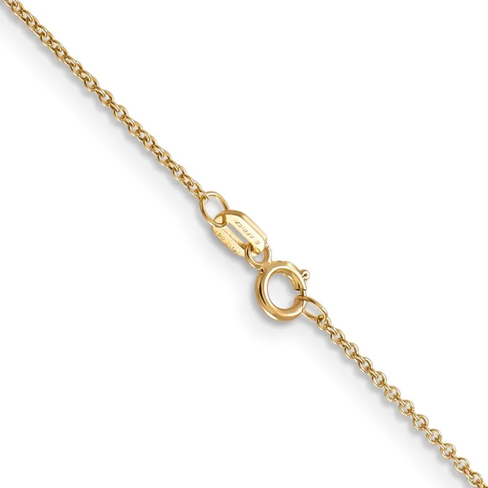Necklaces MDS 14K Yellow Gold 16 inch 9mm with Spring Ring Clasp Chain Necklace Necklaces MDS 14K Yellow Gold 16 inch 9mm with Spring Ring Clasp Chain Necklace