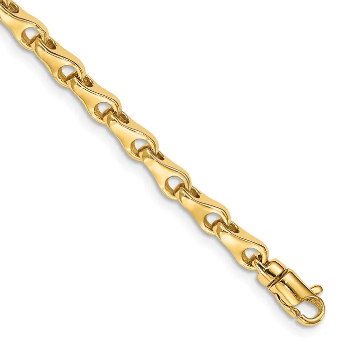 Necklaces MDS Solid 14K Yellow Gold 24 inch 39mm Hand Polished Fancy Link with Lobster Clasp Chain Necklace Necklaces MDS Solid 14K Yellow Gold 24 inch 39mm Hand Polished Fancy Link with Lobster Clasp Chain Necklace