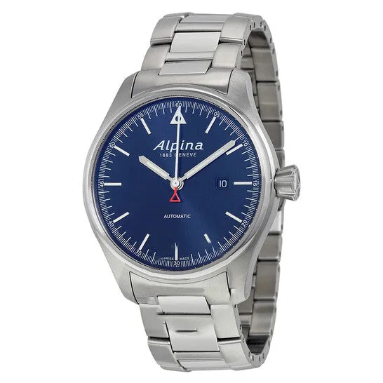 Original Alpina Startimer Pilot Navy Sunray Dial Stainless Steel Mens Watch AL525N4S6B JMS always Bracelets Original Alpina Startimer Pilot Navy Sunray Dial Stainless Steel Mens Watch AL525N4S6B JMS always Bracelets