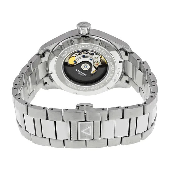 Original Alpina Startimer Pilot Navy Sunray Dial Stainless Steel Mens Watch AL525N4S6B JMS always Bracelets Original Alpina Startimer Pilot Navy Sunray Dial Stainless Steel Mens Watch AL525N4S6B JMS always Bracelets