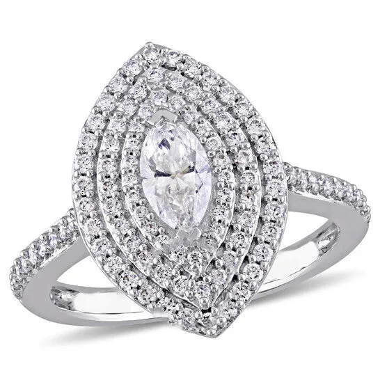 Original Amour 14K White Gold 1 CT TDW Diamond Engagement Ring JMS always Rings Original Amour 14K White Gold 1 CT TDW Diamond Engagement Ring JMS always Rings