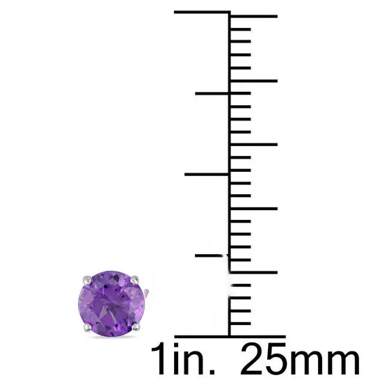 Original AMOUR Amethyst Stud Earrings In 14K White Gold JMS always Earrings Original AMOUR Amethyst Stud Earrings In 14K White Gold JMS always Earrings