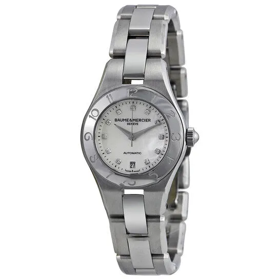 Original Baume and Mercier Automatic Mother of Pearl Diamond Dial 27 mm Ladies Watch 10113 JMS always Watches Original Baume and Mercier Automatic Mother of Pearl Diamond Dial 27 mm Ladies Watch 10113 JMS always Watches