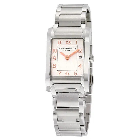 Original Baume and Mercier Hampton Silver Dial Stainless Steel Ladies Watch 10049 JMS always Earrings Original Baume and Mercier Hampton Silver Dial Stainless Steel Ladies Watch 10049 JMS always Earrings