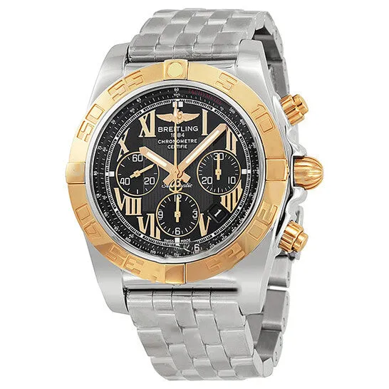 Original Breitling Chronomat 44 Black Dial Stainless Steel Mens Watch CB011012B957SS JMS always Bracelets Original Breitling Chronomat 44 Black Dial Stainless Steel Mens Watch CB011012B957SS JMS always Bracelets