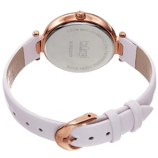 Original Burgi Ladies Engraved Argyle Diamond Dial Genuine Leather Strap Watch JMS always Watches Original Burgi Ladies Engraved Argyle Diamond Dial Genuine Leather Strap Watch JMS always Watches