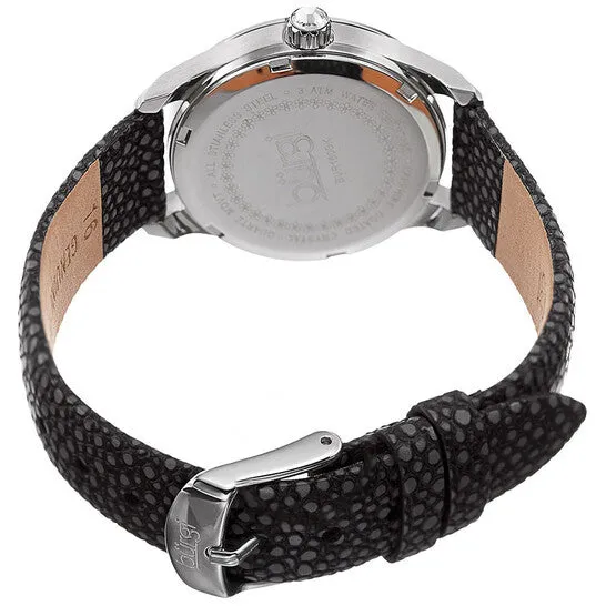 Original Burgi Mother Of Pearl Dial Ladies Black Polka Dot Leather Watch BUR160BK JMS always Watches Original Burgi Mother Of Pearl Dial Ladies Black Polka Dot Leather Watch BUR160BK JMS always Watches