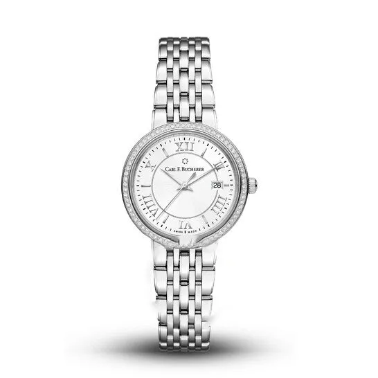 Original Carl F Bucherer Adamavi Quartz Diamond White Dial Ladies Watch 0010315081531 JMS always Watches