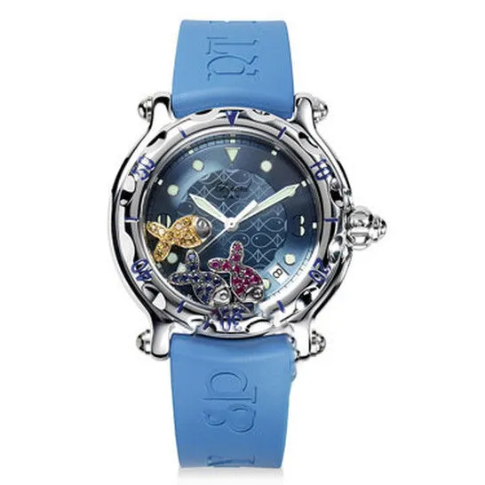 Original Chopard Happy Beach Blue Diamond Blue Rubber Ladies Watch 2883473012 JMS always Watches Original Chopard Happy Beach Blue Diamond Blue Rubber Ladies Watch 2883473012 JMS always Watches