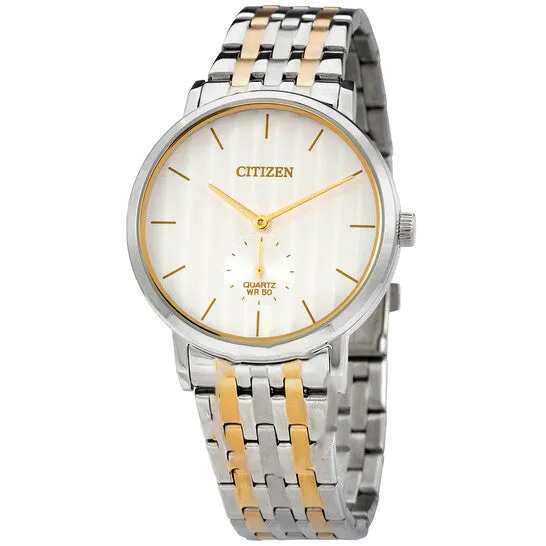 Original Citizen Quartz Silver Dial Twotone Mens Watch BE917455A JMS always Rings Original Citizen Quartz Silver Dial Twotone Mens Watch BE917455A JMS always Rings