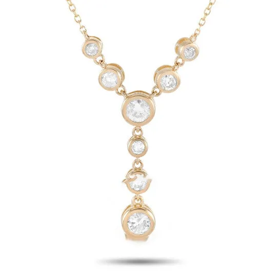 Original LB Exclusive 14K Yellow Gold 050 ct Diamond Pendant Necklace JMS always Necklaces Original LB Exclusive 14K Yellow Gold 050 ct Diamond Pendant Necklace JMS always Necklaces