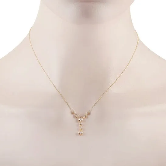 Original LB Exclusive 14K Yellow Gold 050 ct Diamond Pendant Necklace JMS always Necklaces Original LB Exclusive 14K Yellow Gold 050 ct Diamond Pendant Necklace JMS always Necklaces