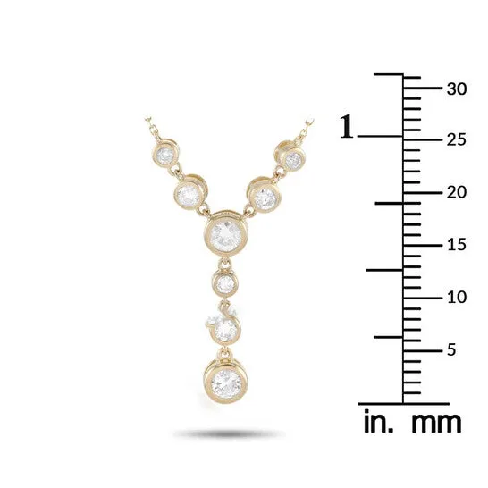 Original LB Exclusive 14K Yellow Gold 050 ct Diamond Pendant Necklace JMS always Necklaces Original LB Exclusive 14K Yellow Gold 050 ct Diamond Pendant Necklace JMS always Necklaces