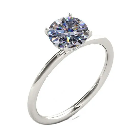 Original Maulijewels 156 Carat Diamond Moissanite Solitaire Engagement Ring For Women In 14K Solid White Gold JMS always Rings Original Maulijewels 156 Carat Diamond Moissanite Solitaire Engagement Ring For Women In 14K Solid White Gold JMS always Rings