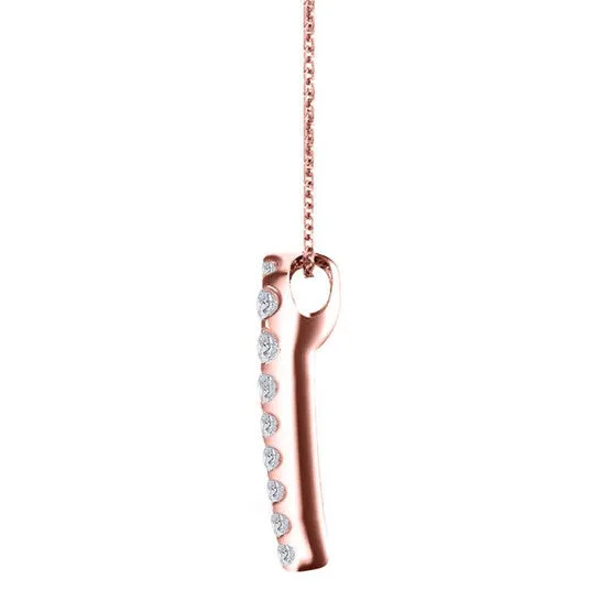 Original Maulijewels 14K Rose Gold 05 Ct Natural Diamond Heart Pendant with 18 Gold Plated 925 Sterling Silver Box Chain JMS always Necklaces Original Maulijewels 14K Rose Gold 05 Ct Natural Diamond Heart Pendant with 18 Gold Plated 925 Sterling Silver Box Chain JMS always Necklaces