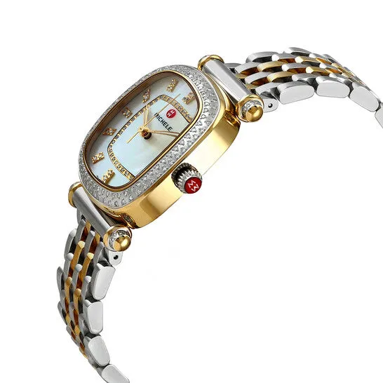Original Michele Caber Isle Quartz Diamond Mother of Pearl Dial Twotone Ladies Watch MWW16C000033 JMS always Rings Original Michele Caber Isle Quartz Diamond Mother of Pearl Dial Twotone Ladies Watch MWW16C000033 JMS always Rings