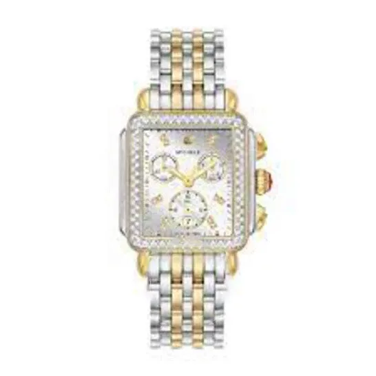 Original Michele Deco Chronograph Quartz Diamond Silver Dial Ladies Watch MWW06A000805 JMS always Watches Original Michele Deco Chronograph Quartz Diamond Silver Dial Ladies Watch MWW06A000805 JMS always Watches