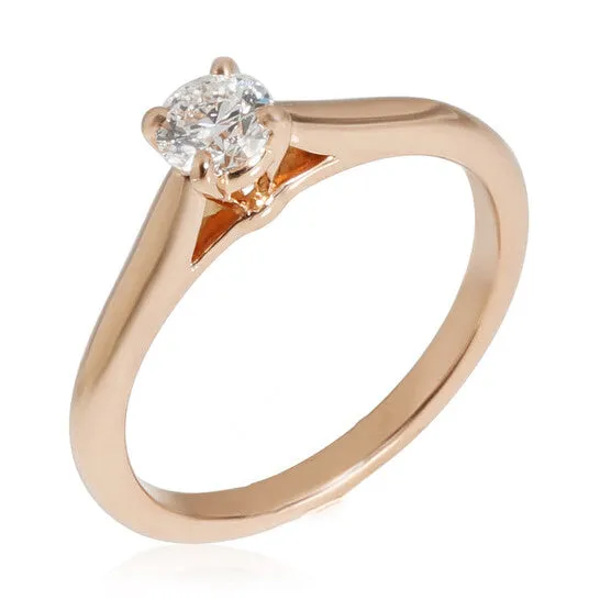 Original PreOwned Cartier 1895 Diamond Solitaire Ring in 18K Rose Gold D VVS1 025 CTW JMS always Rings