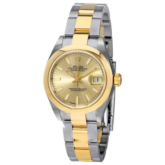 Original Rolex Lady Datejust Champagne Dial Steel and 18K Yellow Gold Oyster Watch 279163CSO JMS always PreStyled Sets Original Rolex Lady Datejust Champagne Dial Steel and 18K Yellow Gold Oyster Watch 279163CSO JMS always PreStyled Sets