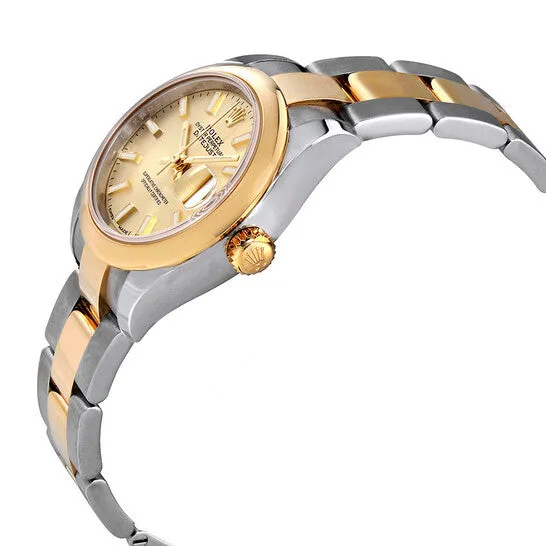 Original Rolex Lady Datejust Champagne Dial Steel and 18K Yellow Gold Oyster Watch 279163CSO JMS always PreStyled Sets Original Rolex Lady Datejust Champagne Dial Steel and 18K Yellow Gold Oyster Watch 279163CSO JMS always PreStyled Sets