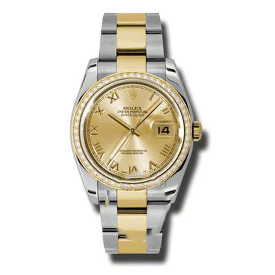 Original Rolex Oyster Perpetual Datejust 36 Champagne Dial Stainless Steel and 18K Yellow Gold Bracelet Automatic Ladies Watch 116243CRO JMS always Bracelets Original Rolex Oyster Perpetual Datejust 36 Champagne Dial Stainless Steel and 18K Yellow Gold Bracelet Automatic Ladies Watch 116243CRO JMS always Bracelets
