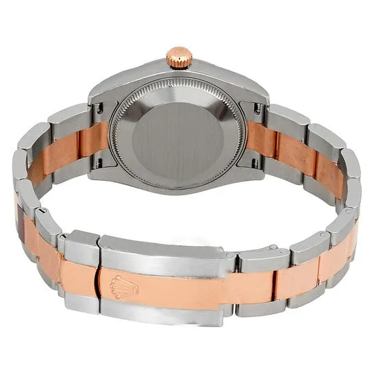 Original Rolex Oyster Perpetual Datejust White Dial Automatic Stainless Steel and 18 Carat Everose Gold Ladies Watch JMS always Earrings Original Rolex Oyster Perpetual Datejust White Dial Automatic Stainless Steel and 18 Carat Everose Gold Ladies Watch JMS always Earrings
