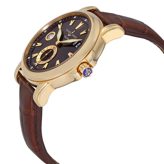 Original Ulysse Nardin GMT Big Date Brown Dial 18K Rose Gold Automatic Mens Watch 2465595 JMS always Earrings Original Ulysse Nardin GMT Big Date Brown Dial 18K Rose Gold Automatic Mens Watch 2465595 JMS always Earrings