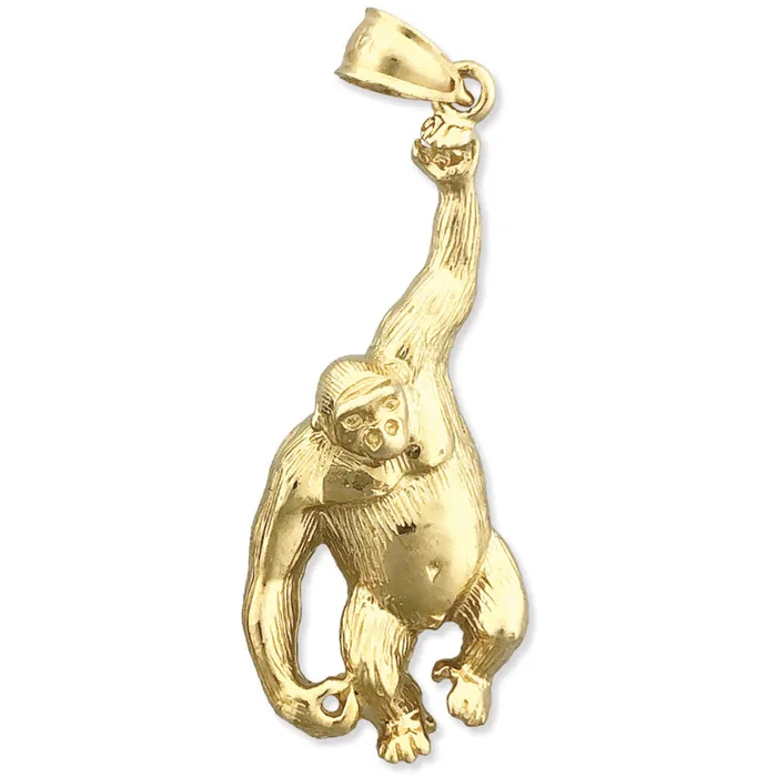 PreStyled Sets 14K Gold Ape Pendant Goldia