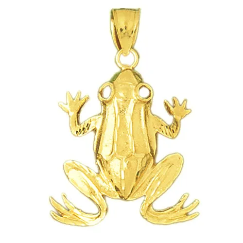 PreStyled Sets Goldia 14K Gold 26MM Frog Pendant