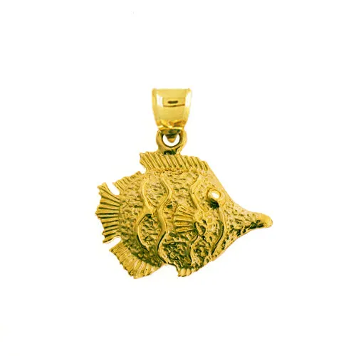 PreStyled Sets Goldia 14K Gold Ocean Angelfish Pendant