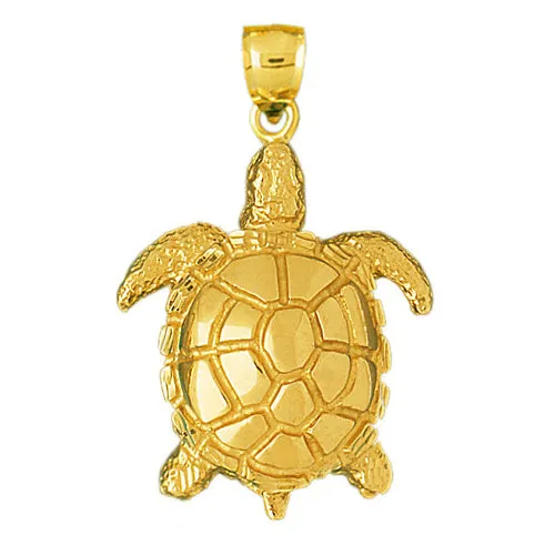 PreStyled Sets Goldia 14K Gold Sea Turtle Sealife Pendant