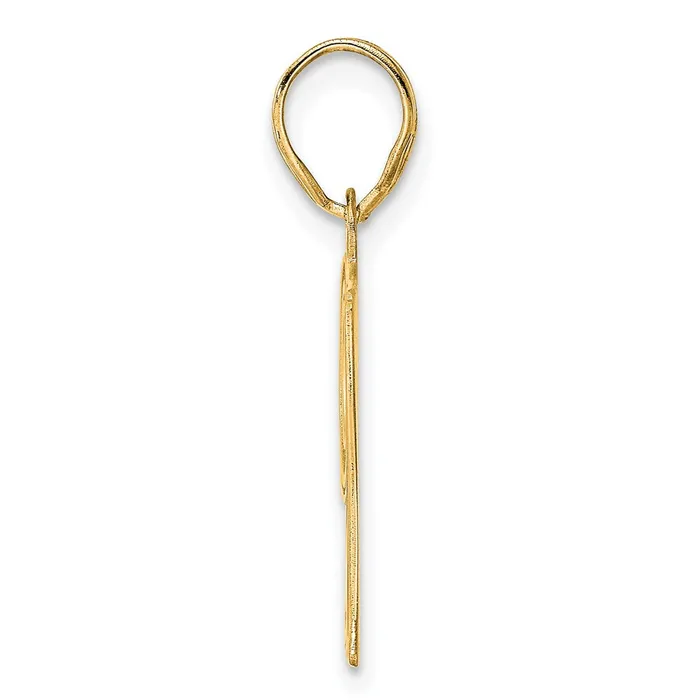 PreStyled Sets Goldia 14k Yellow Gold Polished Etched Number 97 Pendant