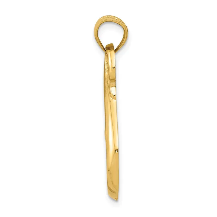 PreStyled Sets Goldia 14k Yellow Gold Whale Tail Pendant