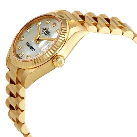 PreStyled Sets Original Rolex LadyDatejust 31 Mother of Pearl Dial 18K Yellow Gold President Automatic Ladies Watch 178278MDP JMS always PreStyled Sets Original Rolex LadyDatejust 31 Mother of Pearl Dial 18K Yellow Gold President Automatic Ladies Watch 178278MDP JMS always