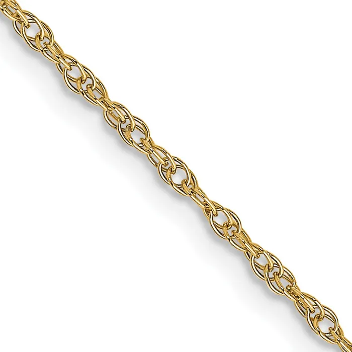 QGold 14K Yellow Gold 20 inch Carded 115mm Cable Rope with Spring Ring Clasp Chain Necklace Necklaces QGold 14K Yellow Gold 20 inch Carded 115mm Cable Rope with Spring Ring Clasp Chain Necklace Necklaces
