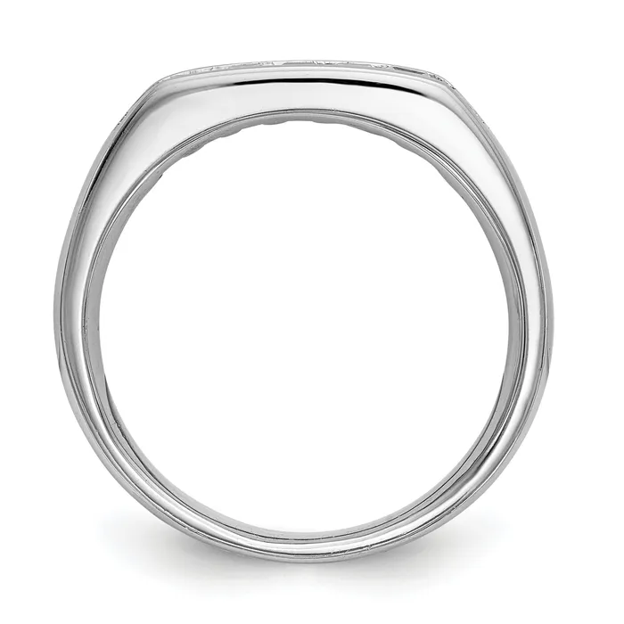 Rings 14K White Gold 7 Stone Diamond Channel Band Goldiacom